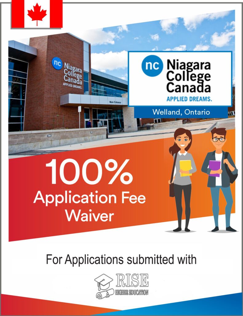 Application Fee Waiver Niagara College, Canada RiseHigherEducation